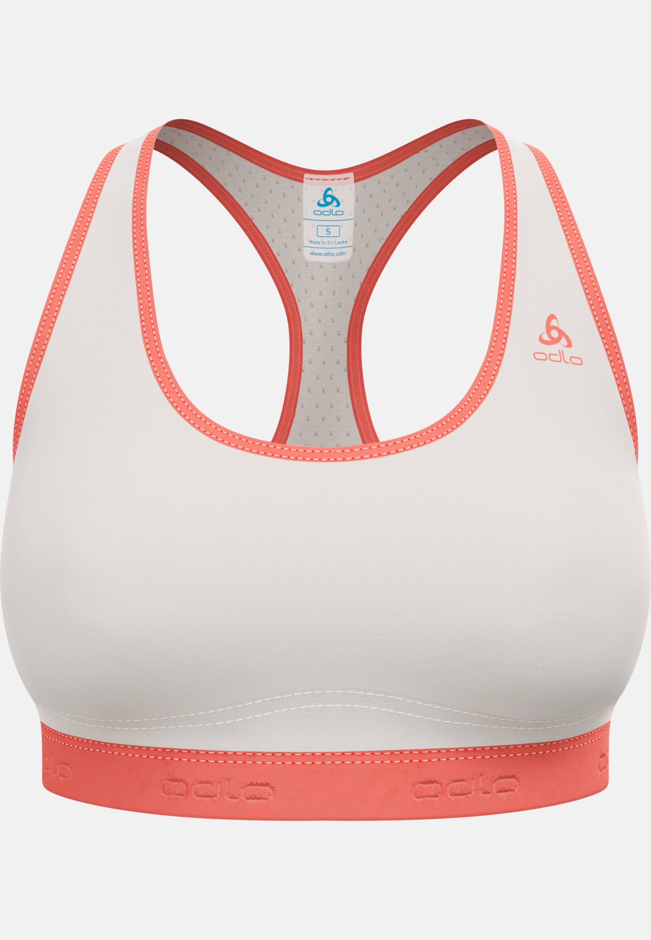 Ascent Pw Medium Sport-BH in silver cloud - living coral