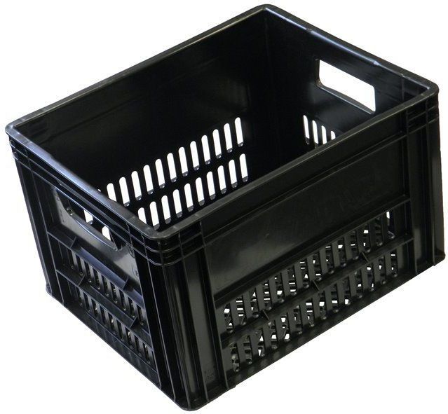 VWP Fietskrat - Kunststof - 40 liter - Zwart
