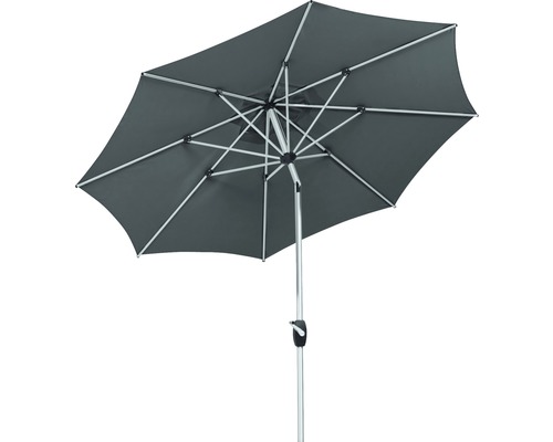 Schneider Venice parasol, 270 x 270 x 260 cm, polyester 180 g/m², antraciet