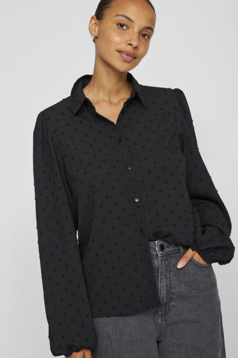 Vila zwarte dames blouse