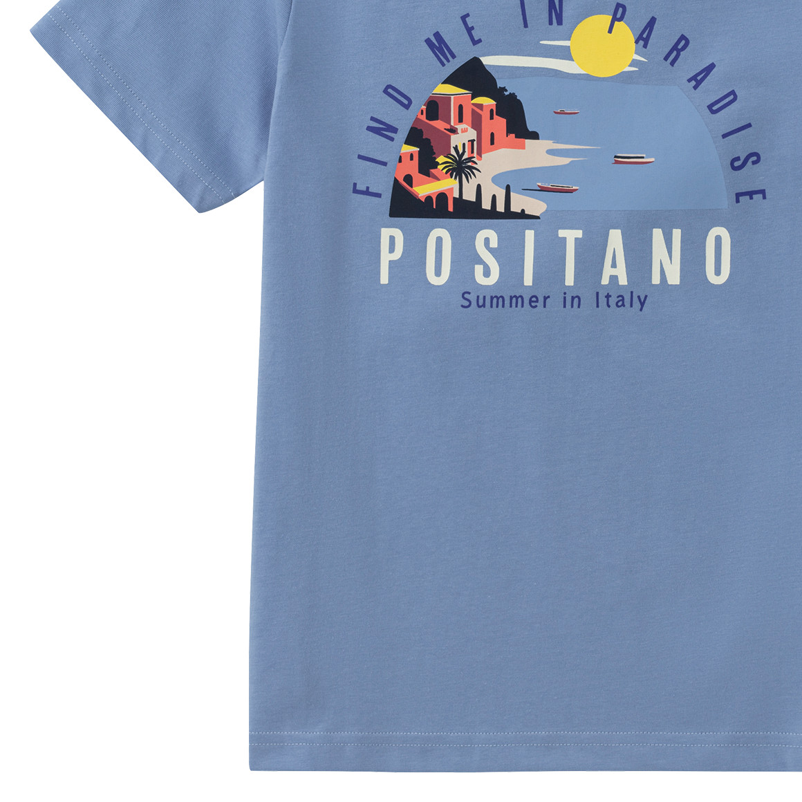 Jonas Nielsen Jungen T-Shirt mit großem Print hellblau