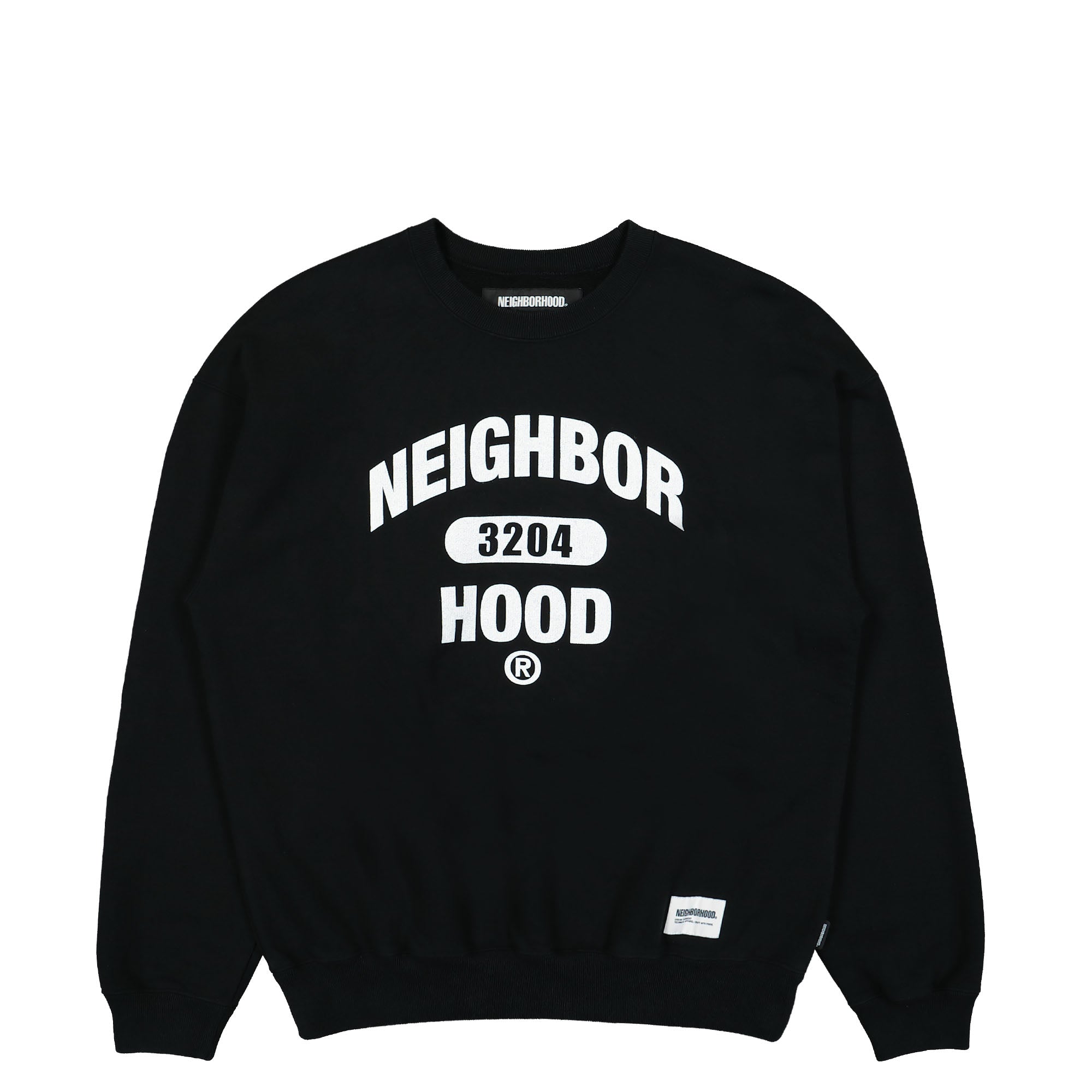 Neighborhood<br>College Logo Crew Sweatshirt LS