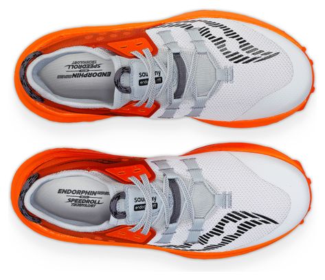 Chaussures de Trail Running Saucony Endorphin Rift Blanc Orange