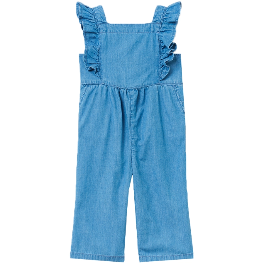 OVS Denim Latzhose mit Rüschen
