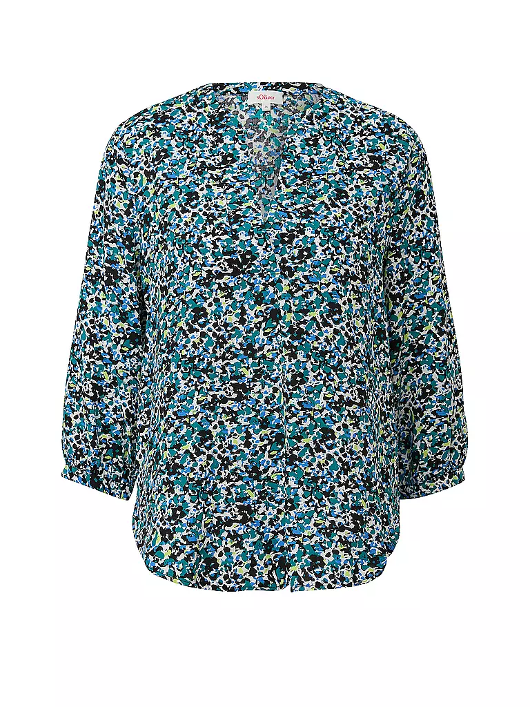 S.OLIVER Blusenshirt  schwarz