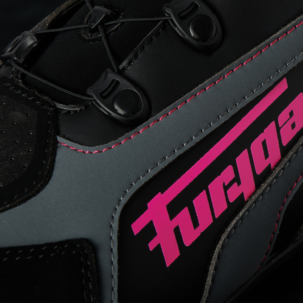 Furygan - Baskets femme V4 Lady Easy D3O Noir / Gris / Rose