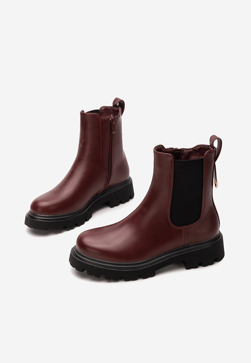 Bottines femme bordeaux Alidea bordo
