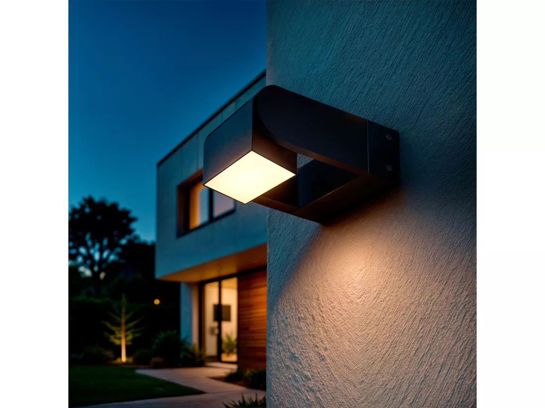 Applique Murale LED 6W Aluminumo Bakulo Noire Noir