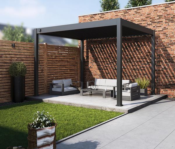 Weide Classic Pergola 3x3,6 Alu-Stahl, ca.