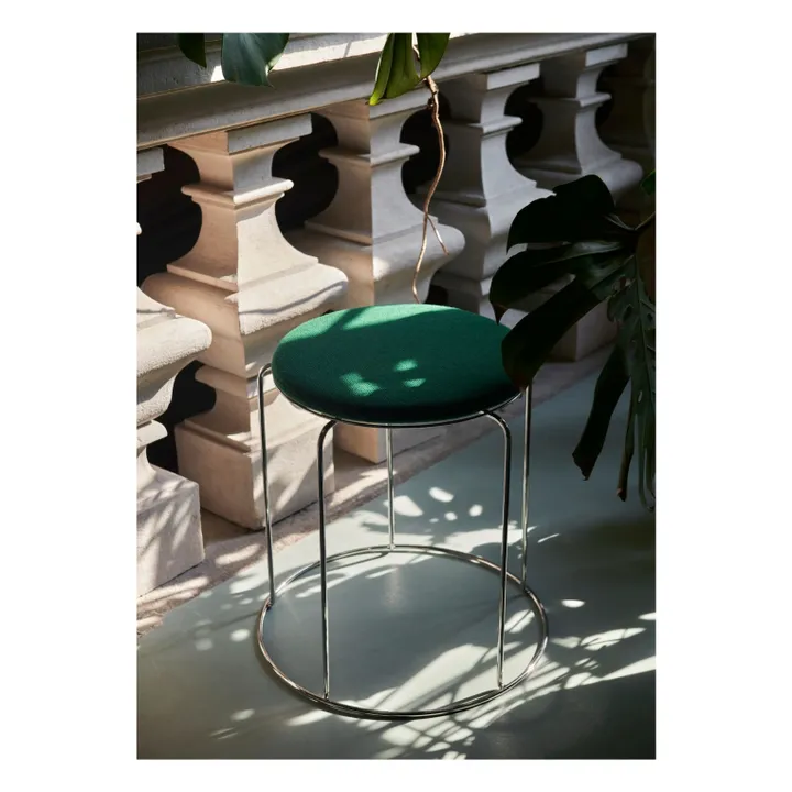 & Tradition Assise pour tabouret Wire VP11, Verner Panton | Vert émeraude