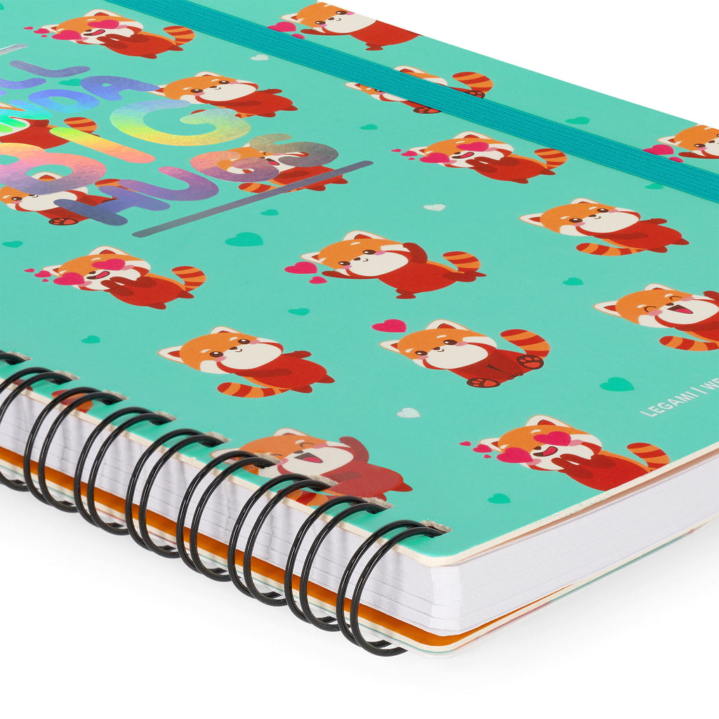 Caderno Espiral A5 Grande - Red Panda