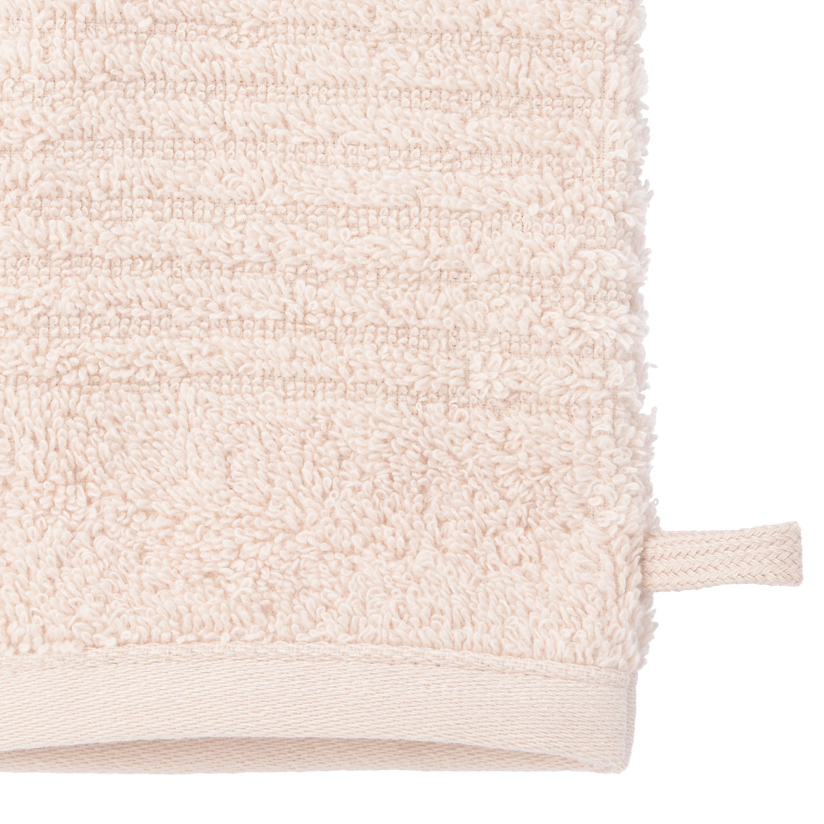 My Home Waschhandschuh mit Rippstruktur hellbeige