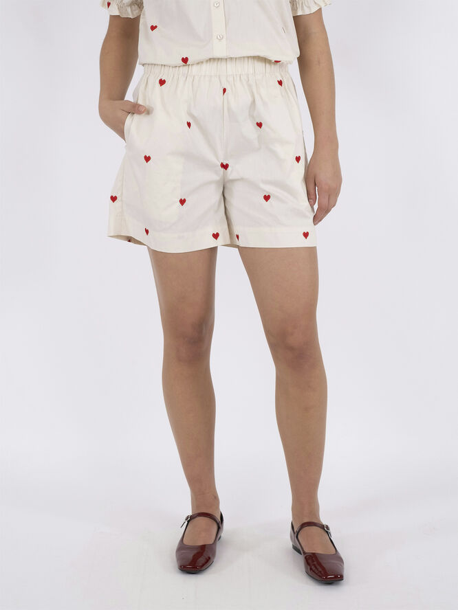 Neo Noir Sakuri Hearts Shorts Creme