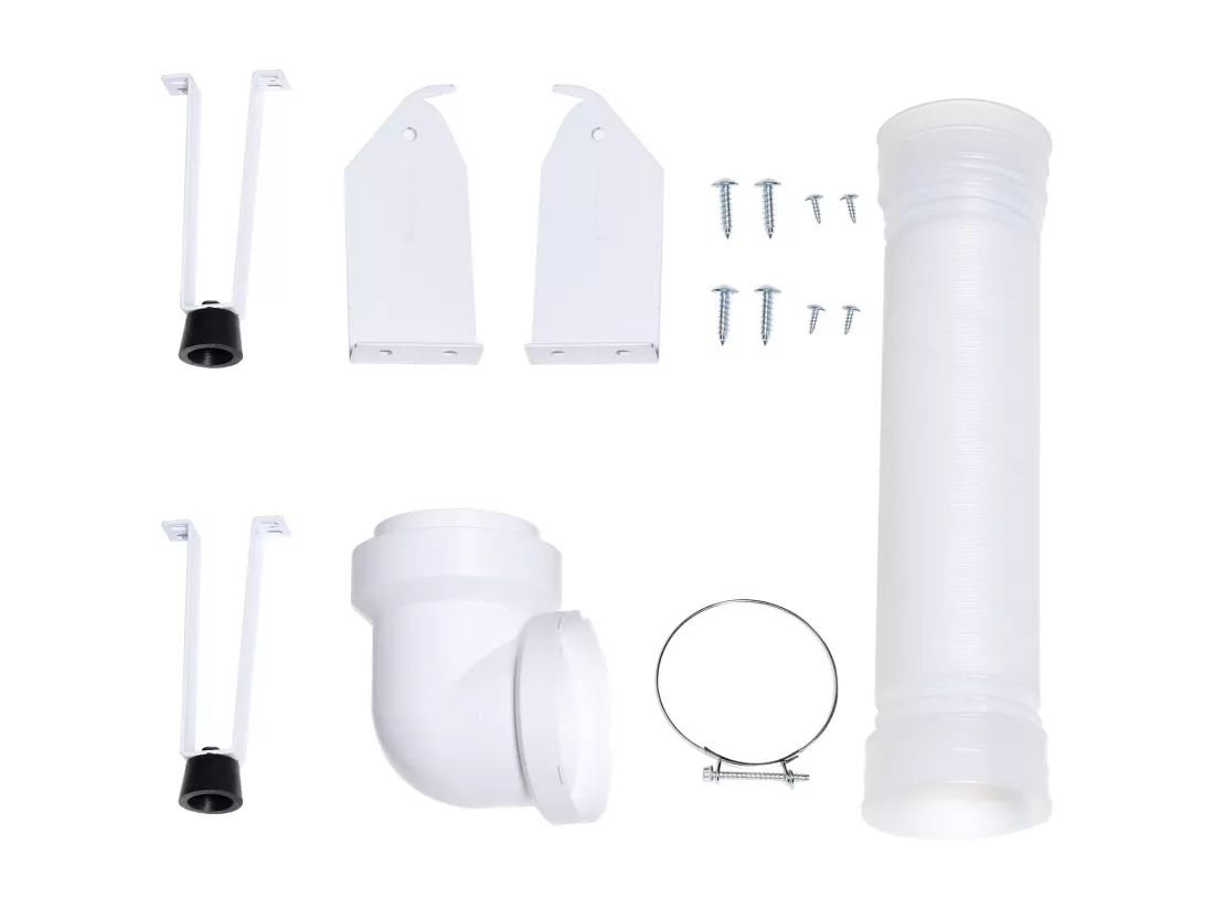 Sèche-linge hublot 2,5kg - chauffage en céramique PTC - avec protection de surchauffe - max 65 °C - accrochable au mur