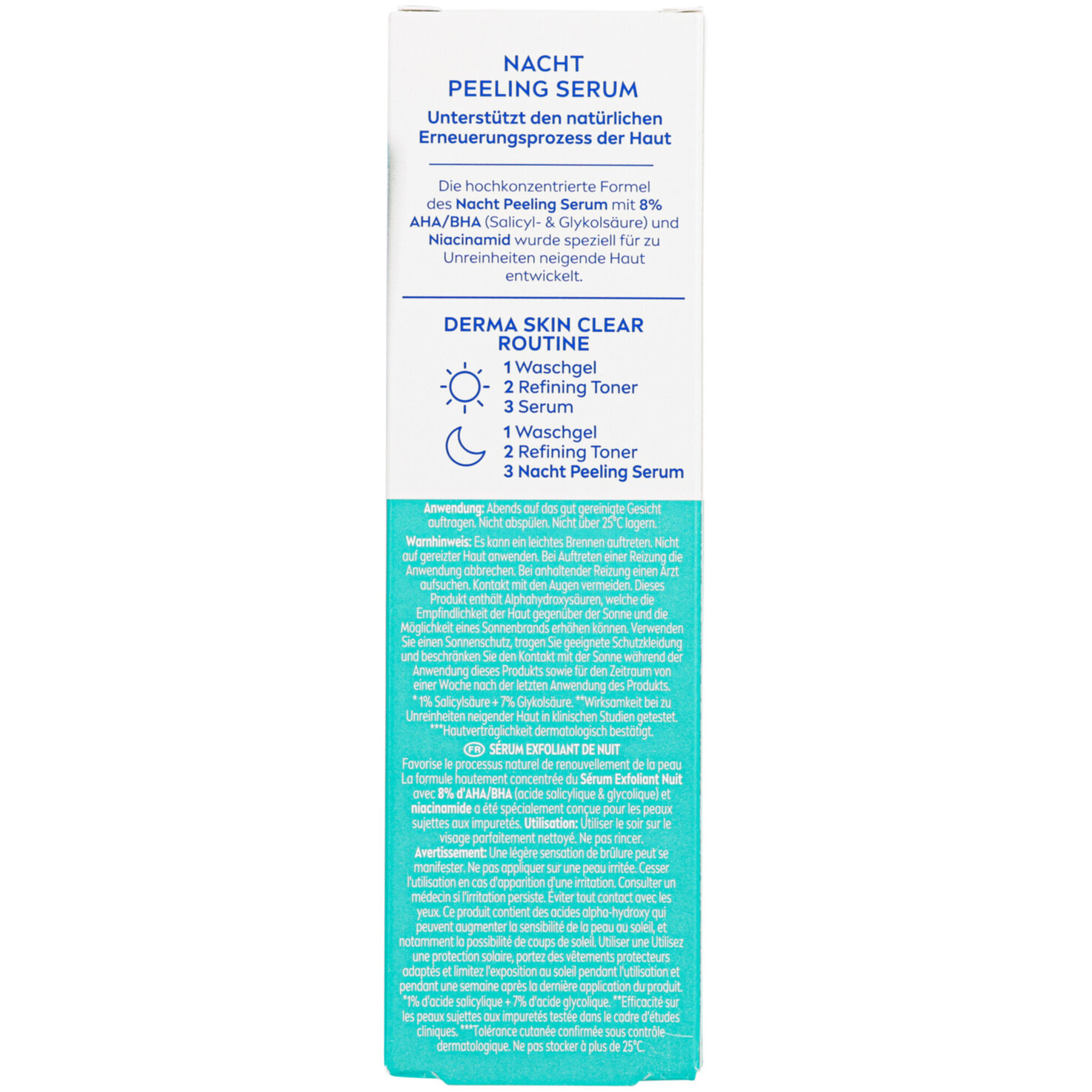 Nivea Derma Skin Clear Nacht Peeling Serum