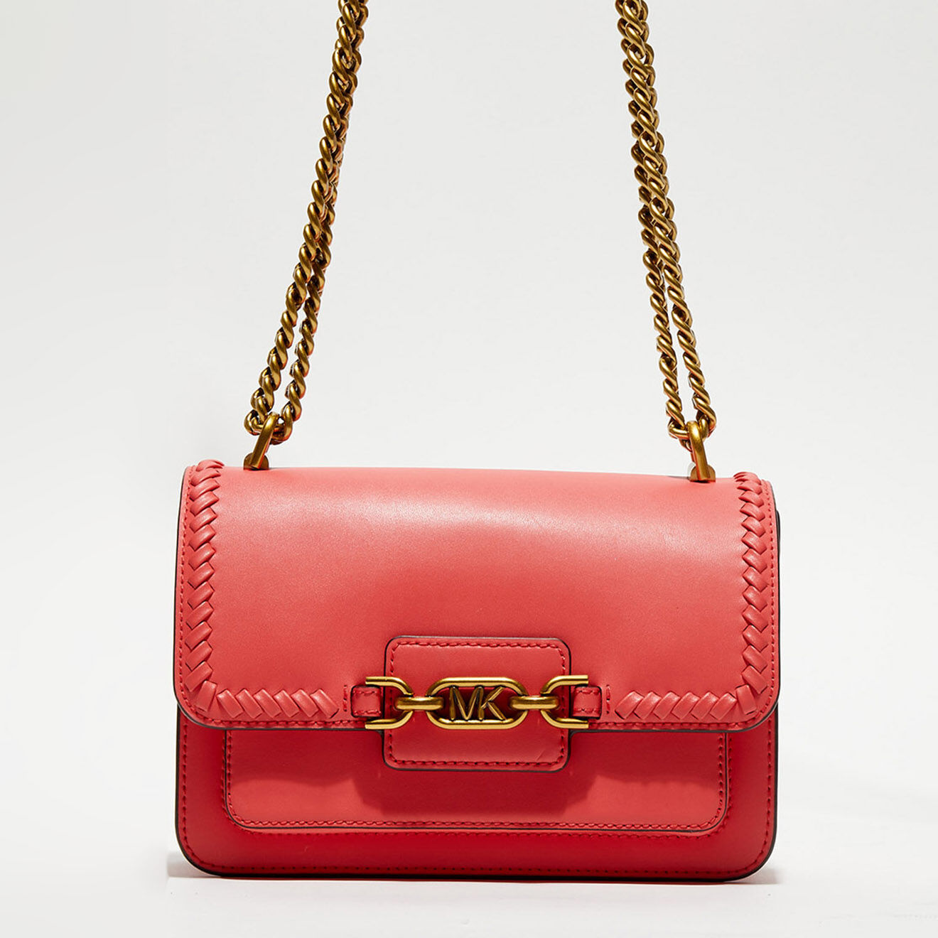 Michael Kors Sac porté épaule en Cuir Heather rose - 23x16x8 cm