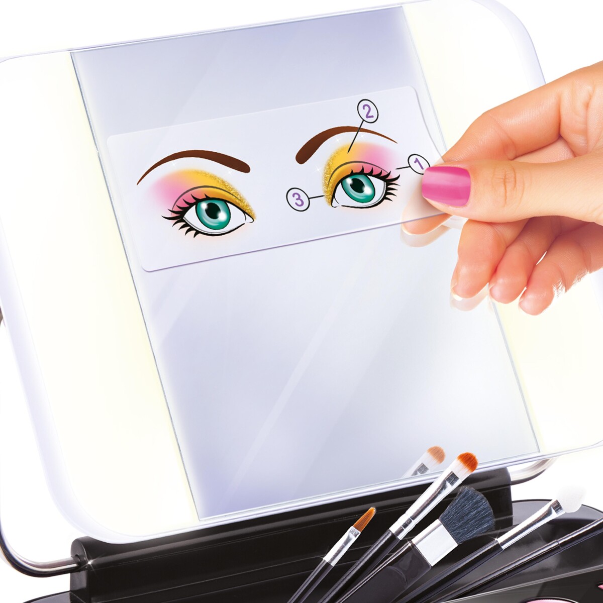 Style 4 Ever - Led Make Up Case Med Lys - Makeup Sæt Til Børn