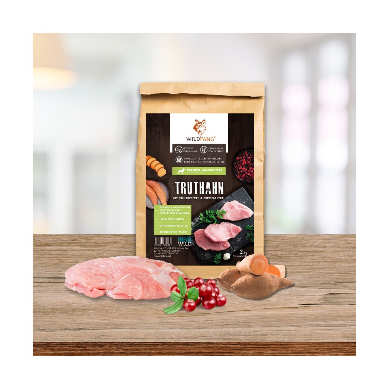 Wildfang ® Senior Trockenfutter mit Truthahn 2 kg