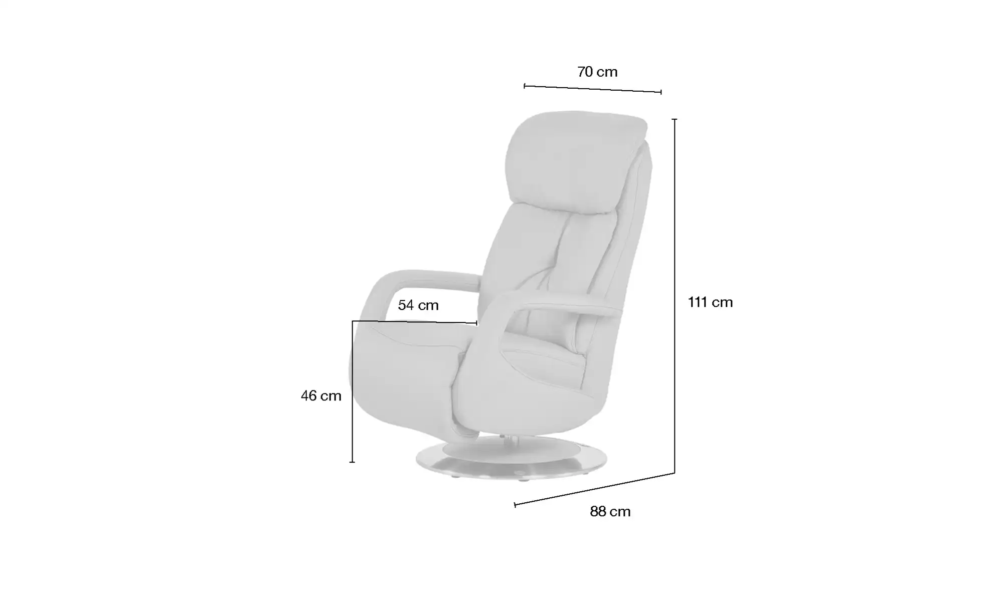 himolla Relaxsessel Leder 7242