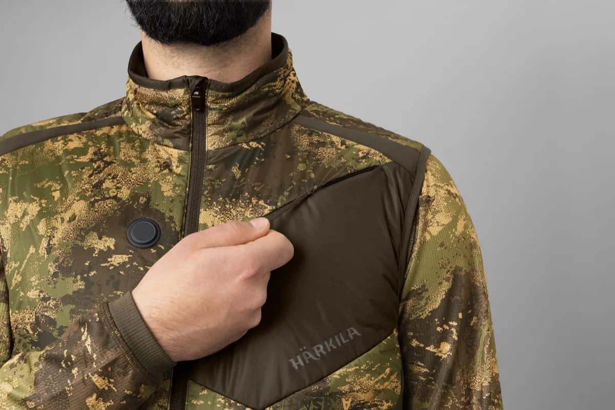 Härkila Men's Heat Camo Vest Axis Msp Forest Green