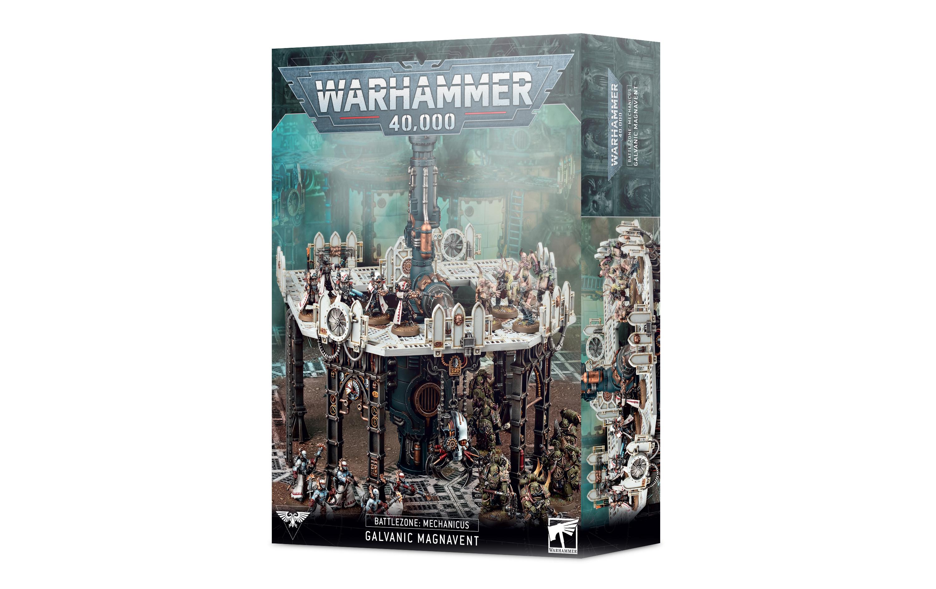 Diorama Warhammer 40.000 Galvanischer MagnaschlottGrosses und detailliertes Geländestück für Warhammer 40K Battlezone