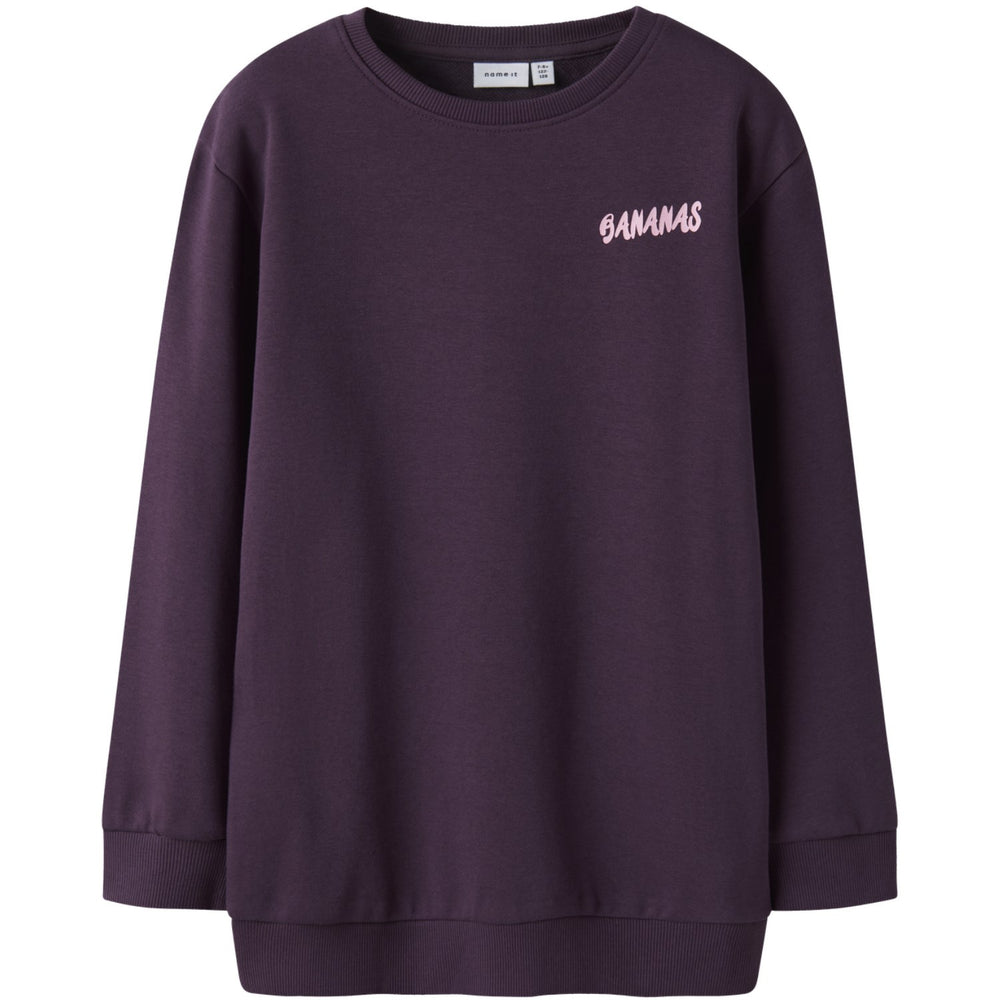Køb Name It Blackberry Wine Nkfbellis Ls Nreg Sweat Unb Box Pb