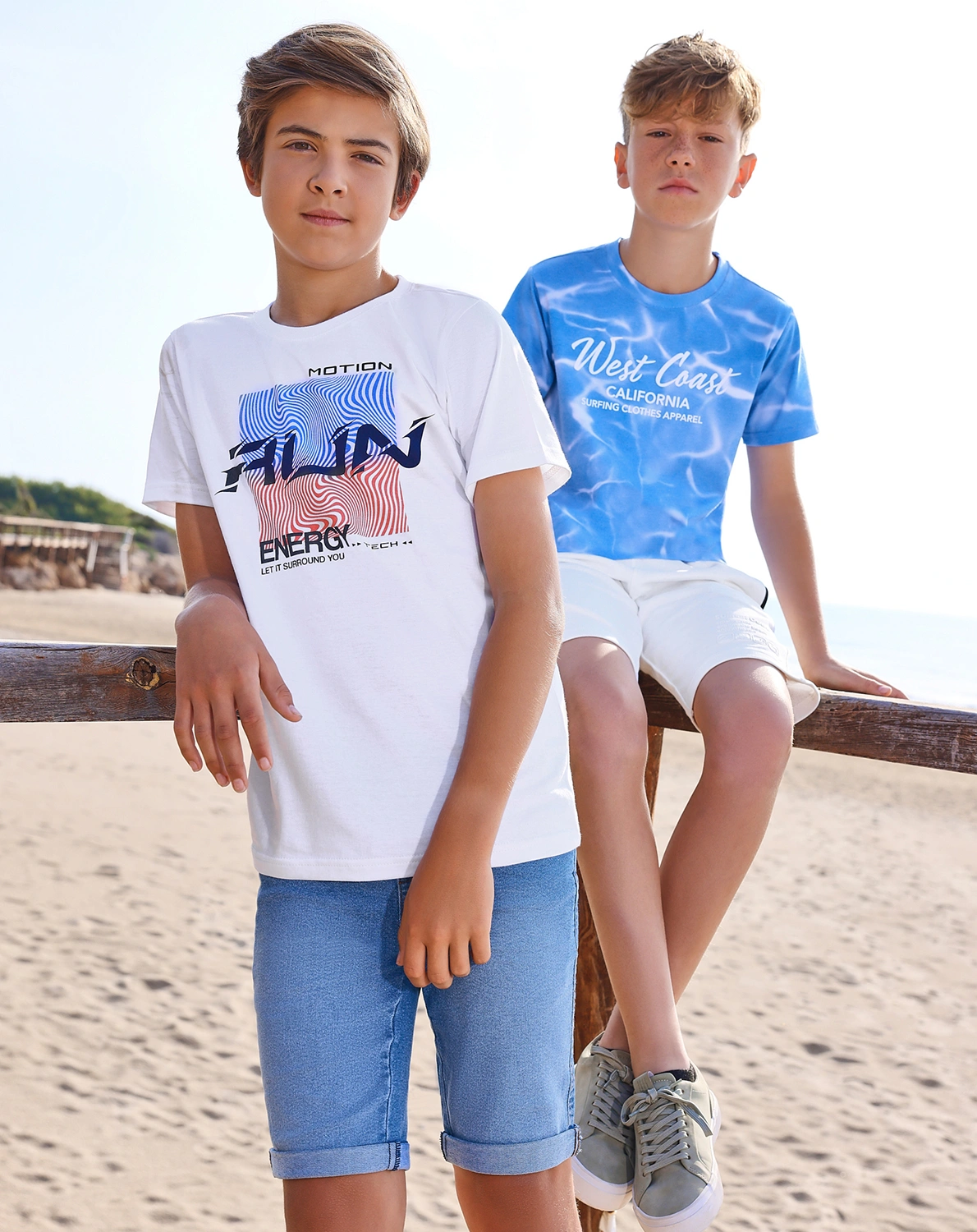 T-Shirt RUN in weiß