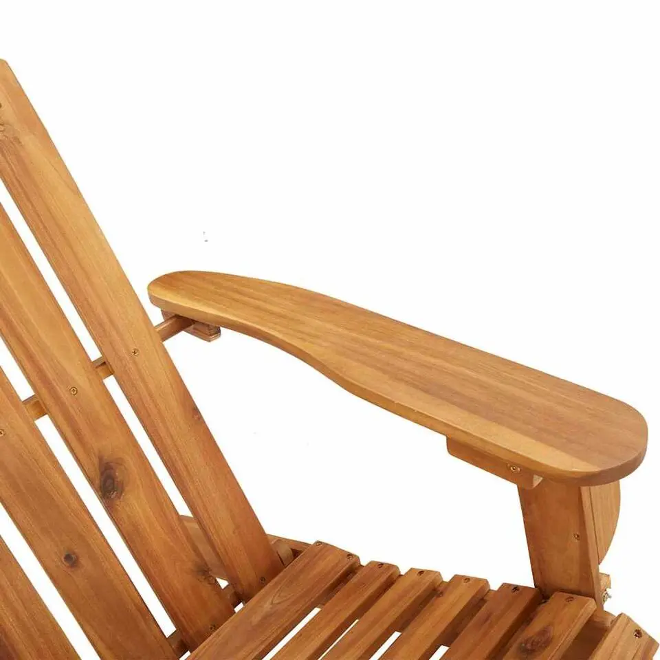 vidaXL - Adirondack tuinstoel - Kussens - Bruin - Acaciahout
