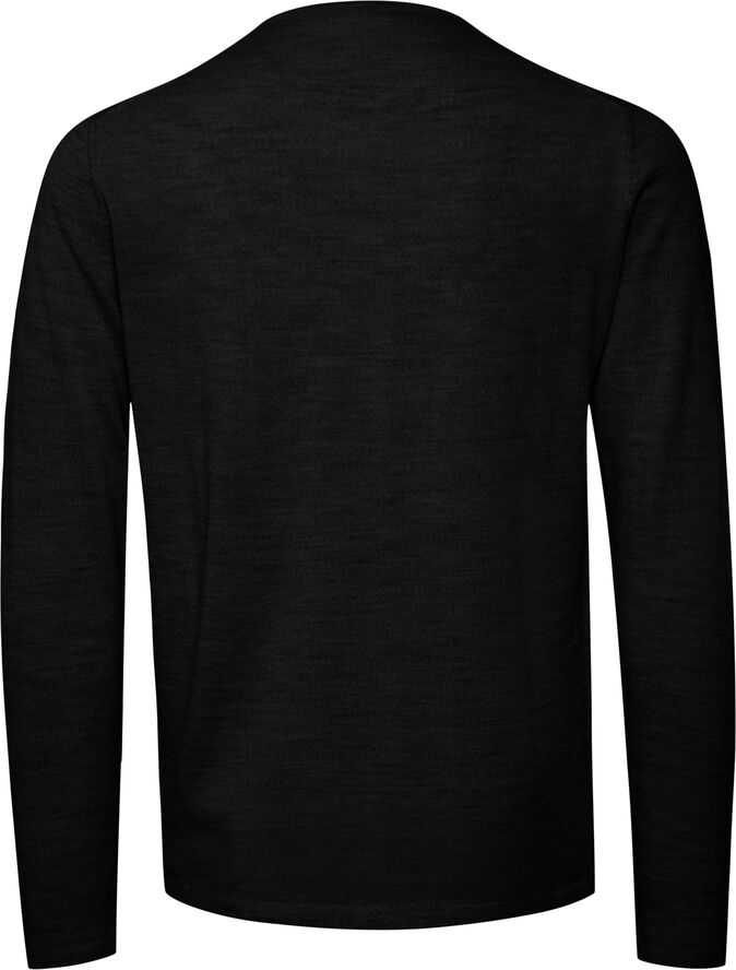 Casual Friday CFKENT Merino Crew Neck Knit Dark grey melange