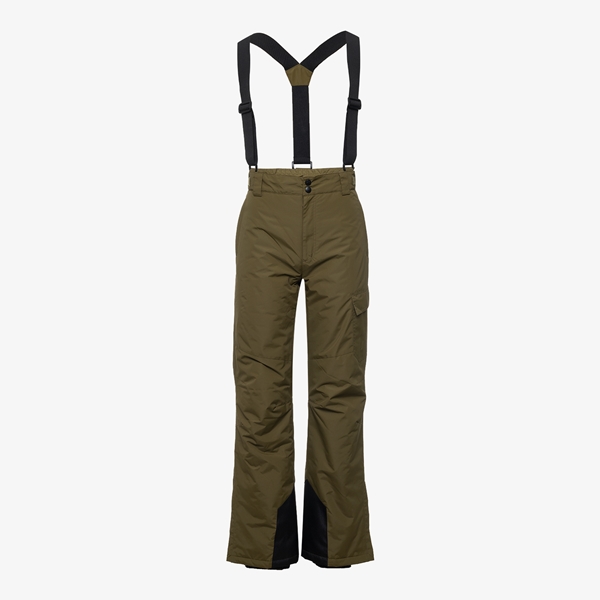 Mountain Peak heren skibroek met bretels groen