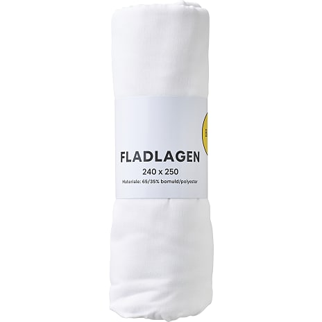 BASIS fladlagen 240x250 cm - hvid
