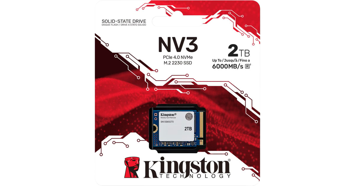KingstonNV3 2 TB SSD  (PCIe 4.0 x4, NVMe, M.2 2230)