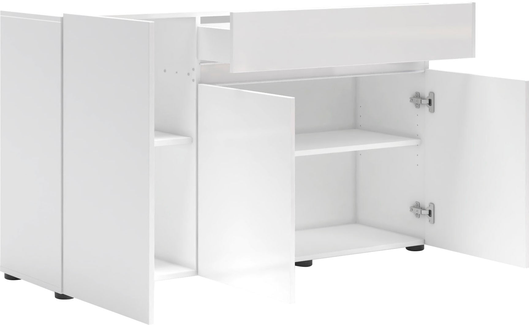 INOSIGN Sideboard »Mister« Kommode, komplett Hochglanz Lackiert, B/H 135x80cm