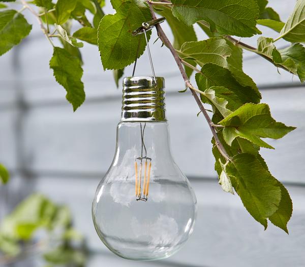 Dehner Solar-Glühbirne Antik, ca. Ø10/H17 cm