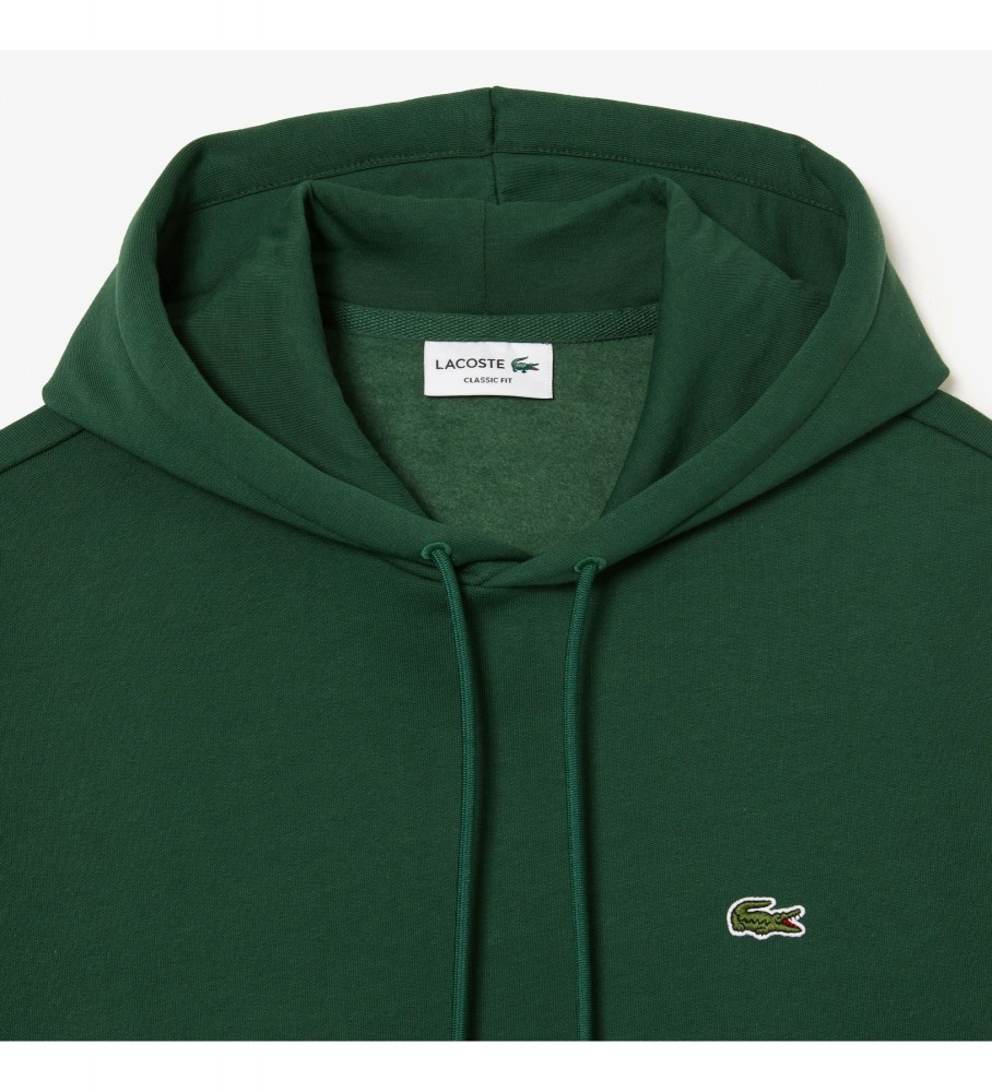 Moletom Lacoste verde em algodão orgânico