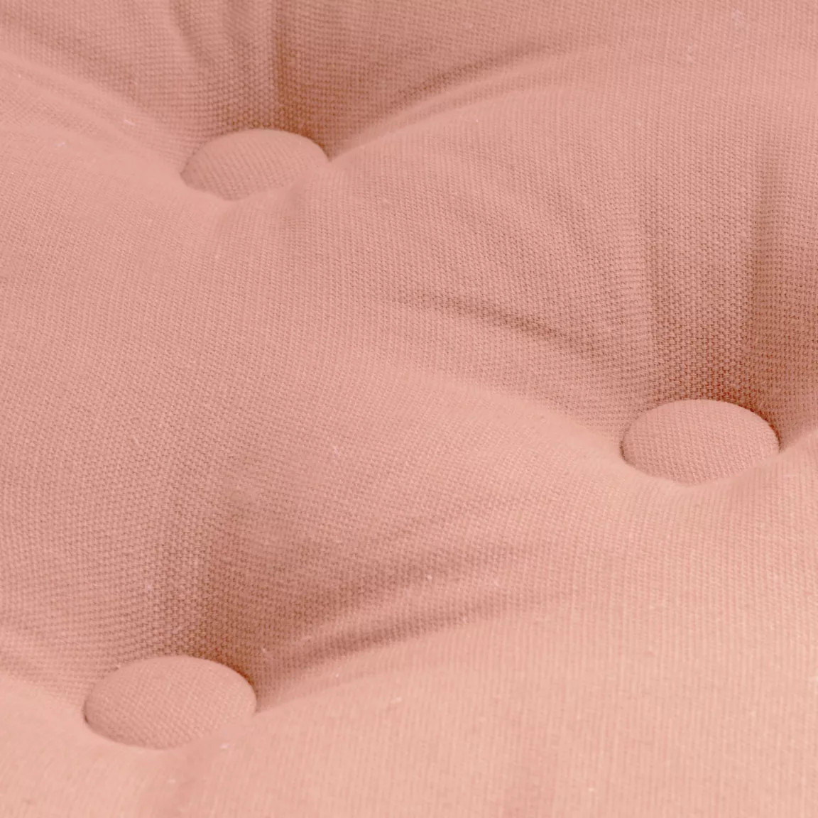 Coussin de sol coton (50 x 50 cm) Pixel Rose pêche
