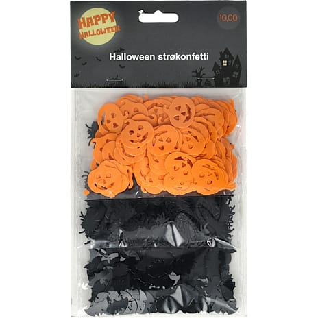 Halloween bordkonfetti 3-pak - multifarvet