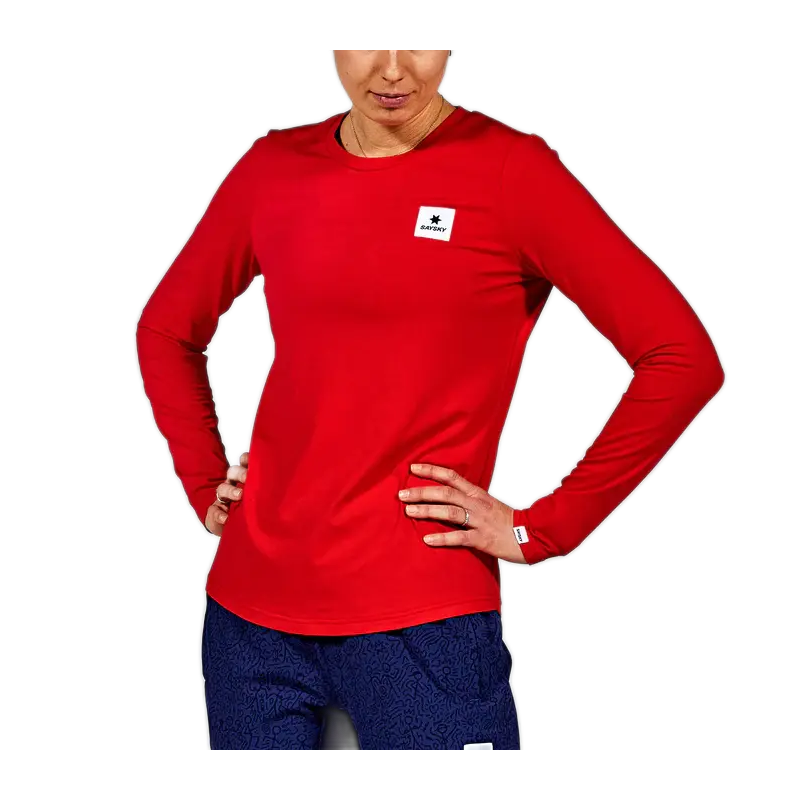 saysky w clean pace long sleeve 634 lwrls01 5004 red