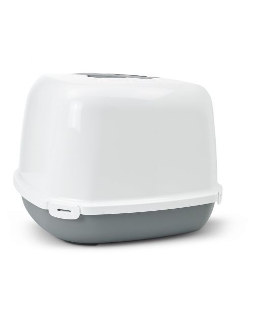 Savic Kattentoilet Nestor Corner - Kattenbak - Wit Grijs