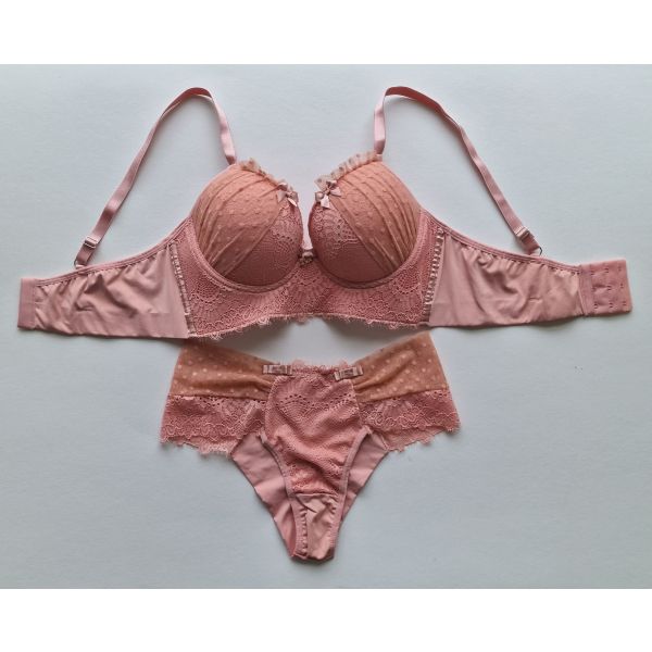 Donna Chic Conjunto Cristal Rosa XL