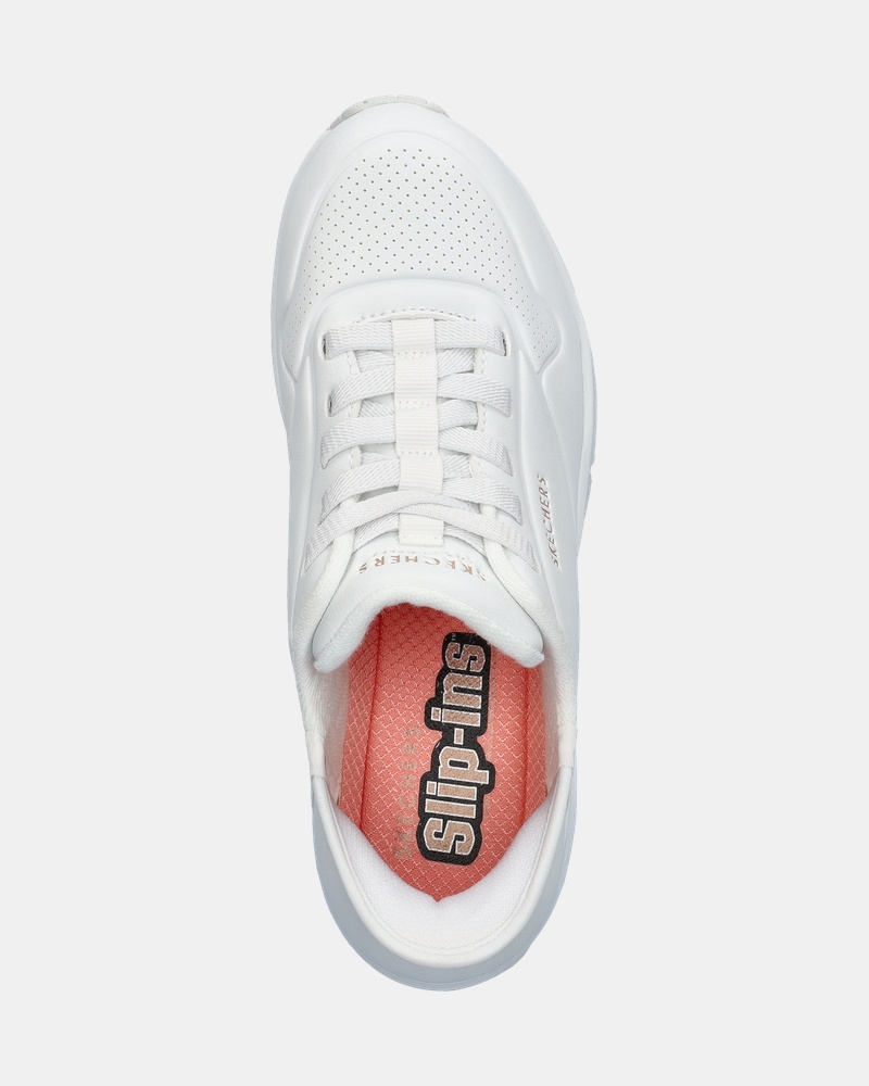 Skechers Hands Free Slip-Ins Uno Instapschoenen  - wit