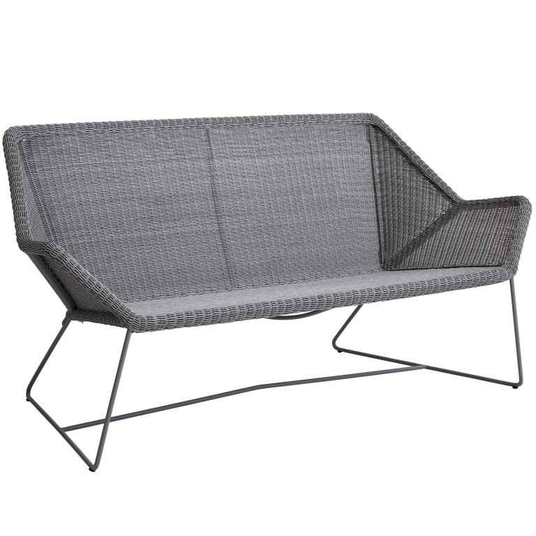 Cane-Line Breeze 2-zits loungebank light grey