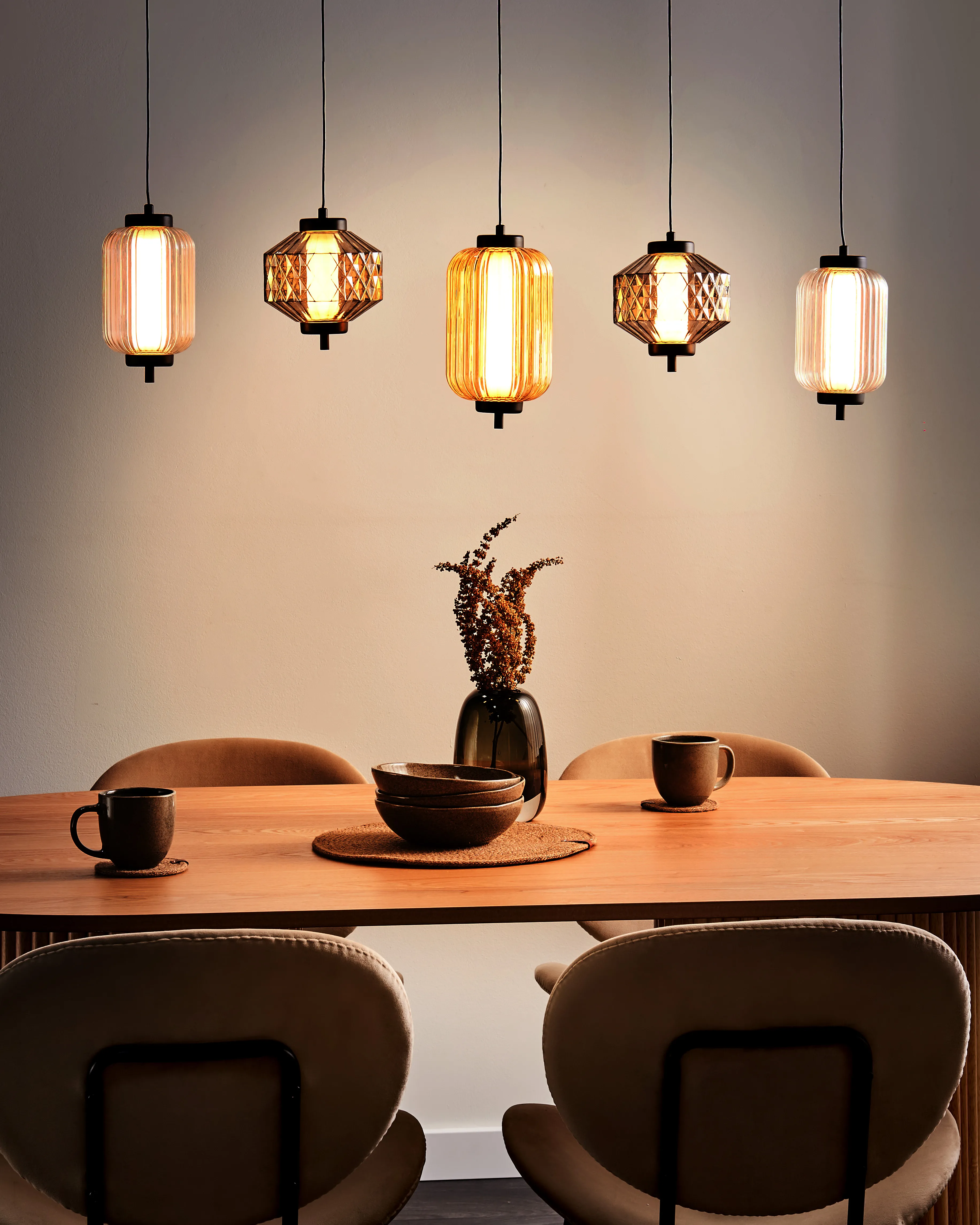 LED hanglamp SULLANE LED Glas Meerkleurig