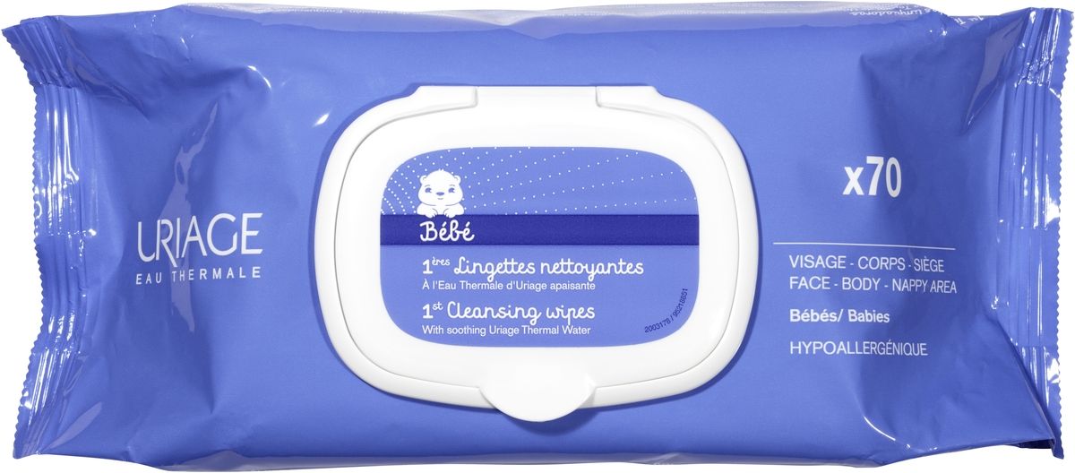 Bébé 1ères Lingettes d'Eau Nettoyante
