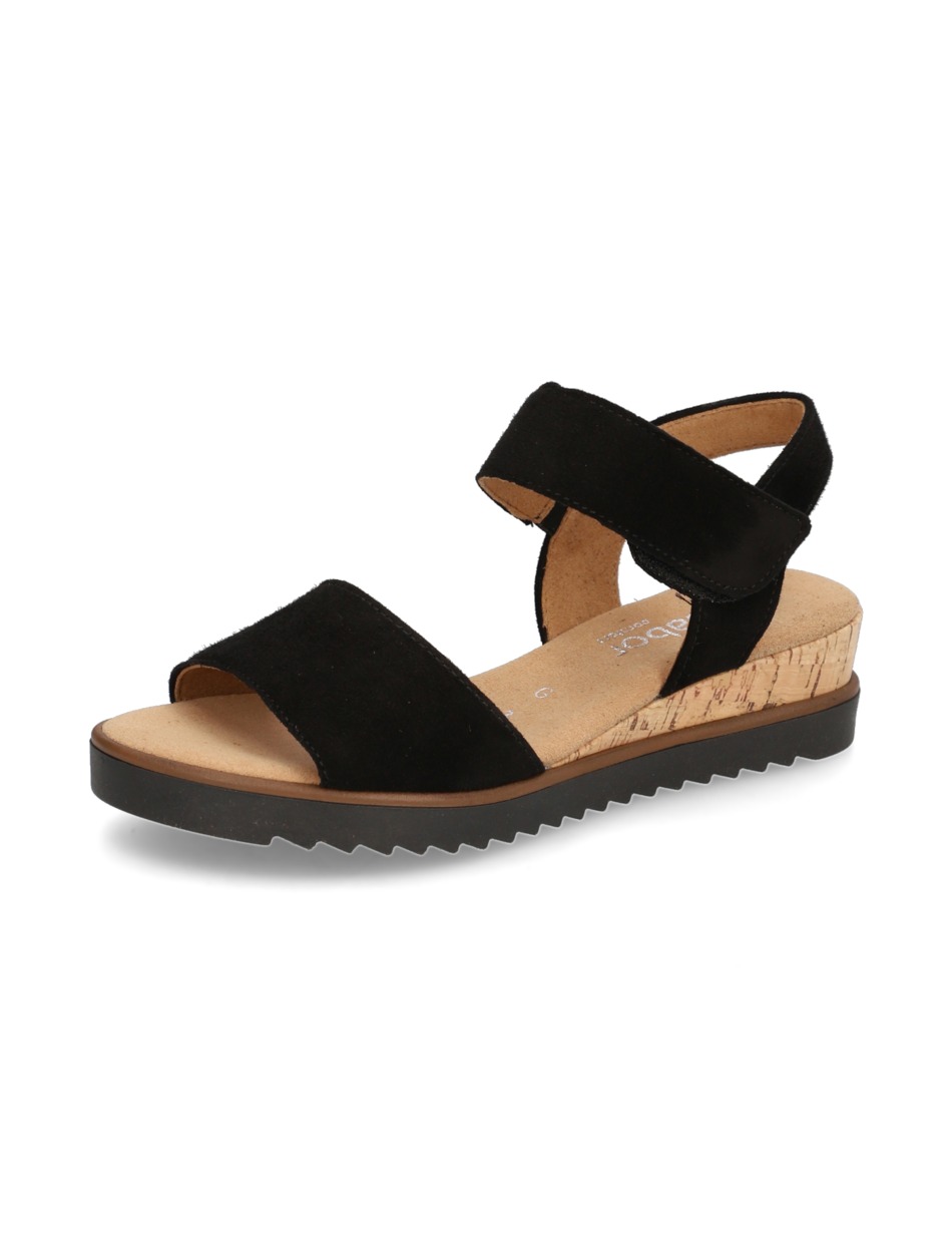 Veloursleder Sandale