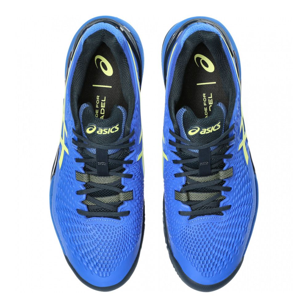 Asics GEL-RESOLUTION 9 PADEL - Chaussures de padel Homme illusion blue/glow yellow