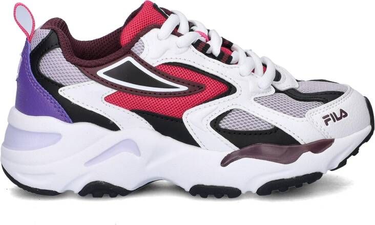 Fila Ray Tracer sneakers wit paars rood