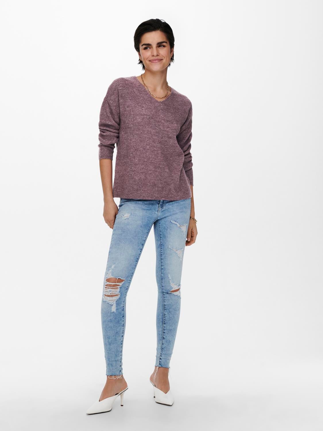 ONLCAMILLA Strickpullover Rose Brown