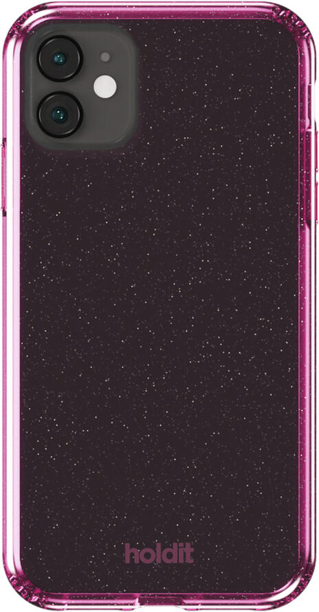 HoldIt Glitter Case iPhone 11/XR Lyserød