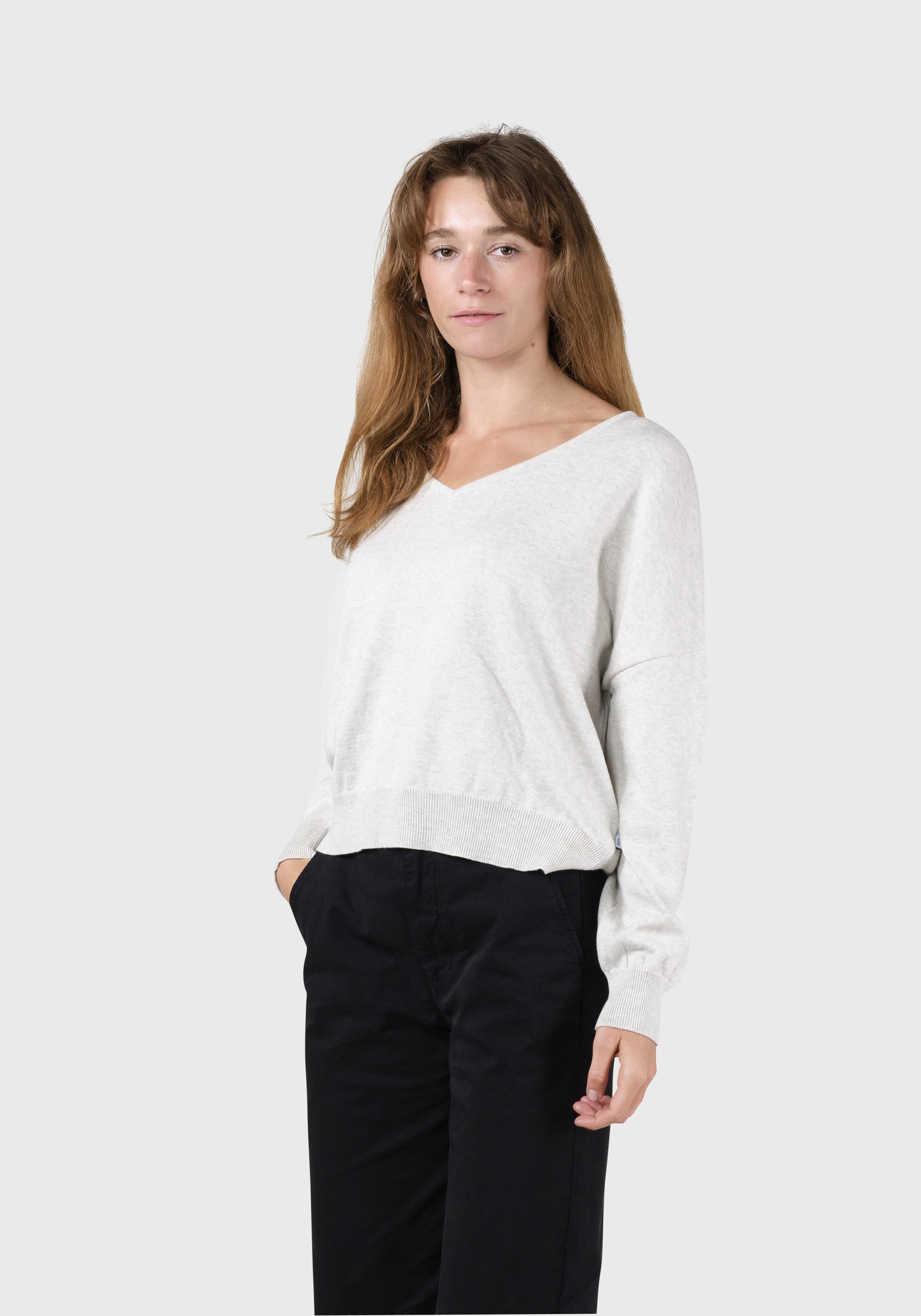 Klitmøller Collective Strickpullover Randi Cream Melange